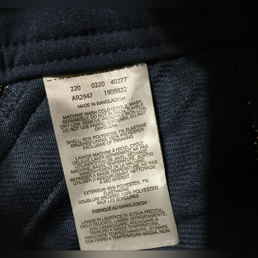 Women's Columbia Size 8 Mt. Powder Pant Water Repelling Blue Zip Pockets Lined - Picture 6 of 9